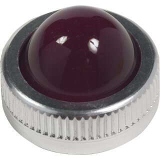 Leuchtkappe, rot, Typ K, SK, Glas
