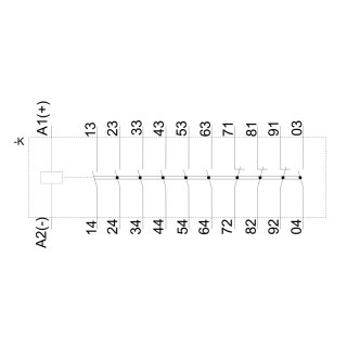 Hilfsschütz 3TH4373-0BC4 73E DC 30V 7 Schließer 3 Öffner