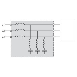 Passivfilter, 338A, 400 V, 50 Hz, für Frequenzumrichter