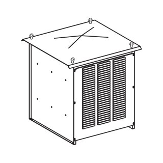 Bremswiderstand, 2,1Ohm, 44kW, für Frequenzumrichter ATV61,71, IP23