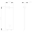 Plombierabdeckung 22,5 mm SIRIUS Hutschiene grau