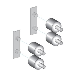 Antivibrationsset mit 12 Dämpfern