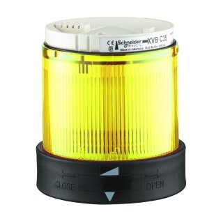 Leuchtelement, Blinklicht, gelb, 24 V AC DC
