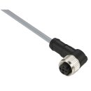 XZ-Vorverdrahtete Buchse, abgewinkelt, M12, 5-polig, PVC...