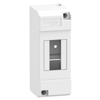 Micro Pragma Aufputzgehäuse, 2 TE, IP40, mit DIN-Gerätetragschiene