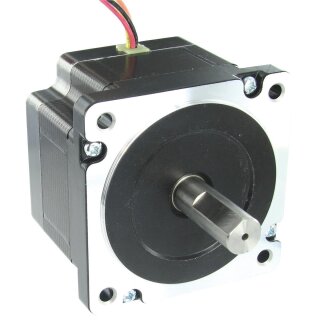 2-phasiger Schrittmotor, 4,5 Nm, Welle Ø 14mm, L=80mm, ohne Bremse, 6,3A