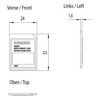 Siemens - 6ES7953-8LM32-0AA0 - SIMATIC S7 Micro Memory Card 4MB
