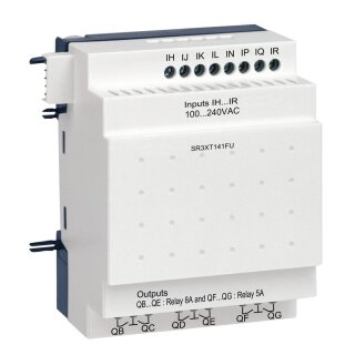 Digitales Ein-/Ausgangsmodul, Zelio Logic, 14 E/A, 100 bis 240 VAC, Relaisausgänge