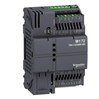 SPS-Steuerung, Modicon M172 Optimized, 18 E/A, Ethernet, Modbus, BACnet, 24 VAC/DC