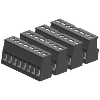 Klemmenblock, 8 Klemmen, verzinnt (4/PK)