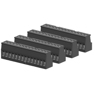 Klemmenblock, 14 Klemmen, verzinnt(4/PK)