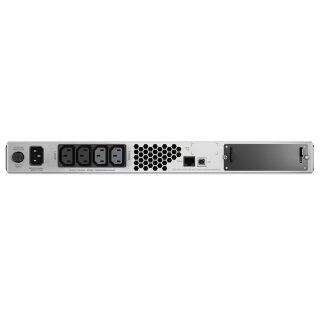 APC Smart-UPS, Line Interactive, 1500VA, Rackmontage 1HE, 230V, 4 IEC C13-Stecker, SmartSlot, AVR, LCD