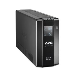 APC Back UPS Pro BR 650 VA, 6 Ausgänge, AVR, LCD-Schnittstelle, Batterie 12V, 7.0Ah