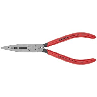 KNIPEX 13 01 160 Verdrahtungszange mit Kunststoff überzogen schwarz atramentiert 160 mm