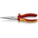 KNIPEX 26 16 200 Flachrundzange mit Schneide...