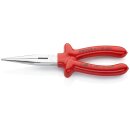 KNIPEX 26 17 200 Flachrundzange mit Schneide...