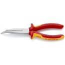 KNIPEX 26 26 200 Flachrundzange mit Schneide...