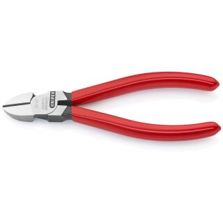 KNIPEX 70 01 140 EAN Seitenschneider mit Kunststoff überzogen schwarz atramentiert 140 mm