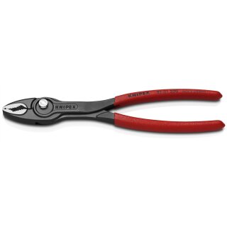 KNIPEX 82 01 200 SB TwinGrip Frontgreifzange mit rutschhemmendem Kunststoff überzogen schwarz atramentiert 200 mm