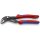 KNIPEX 87 02 180 T Cobra® Hightech-Wasserpumpenzange mit Mehrkomponenten-Hüllen, mit integrierter Befestigungsöse zum Anbringen einer Absturzsicherung grau atramentiert 180 mm