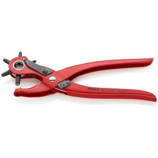 KNIPEX 90 70 220 EAN Revolverlochzange rot pulverbeschichtet 220 mm