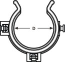 HellermannTyton - 161-64006 - Befestigungsclip PA66HIRHS schwarz für Nennmaß 20mm