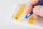 HellermannTyton - 598-14028 - Selbstlaminierende Etiketten für manuelle Beschriftung Typ 1402 im Buchformat 19,05x12,70x50,80 mm orange/transparent