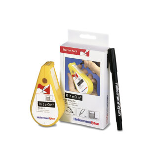 HellermannTyton - 550-14010 - Selbstlaminierende Etiketten für manuelle Beschriftung Typ 1401 19,05x12,70x50,80 mm weiß/transparent