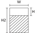 HellermannTyton - 594-11041 - Selbstlaminierende Etiketten für Laserbedruckung Typ 1104 12,70x9,50x19,05 mm weiß/transparent