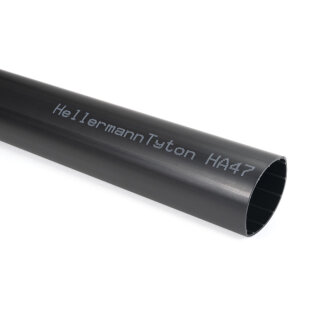 HellermannTyton - 321-20450 - Warmschrumpfschlauch 3,5:1 (45/12 mm), dickwandig, mit Innenkleber, schwarz, 1 m (10 Stk.)