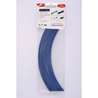 HellermannTyton - 308-30312 - Warmschrumpfschlauch 3:1 (3/1 mm), blau, 200 mm (10 Stk.)