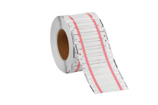 HellermannTyton - 553-71008 - Schrumpfschlauchmarkierer im Leiterformat für Thermotransferdruck 3:1 (3.0 mm/1.0 mm) weiß 25 mm UL-gelistet