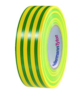 HellermannTyton - 710-00157 - Allzweck PVC-Isolierband 19mm x 20m grün/gelb