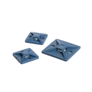 HellermannTyton - 151-01170 - Befestigungssockel detektierbar 28x28 mm, schraubbar, blau