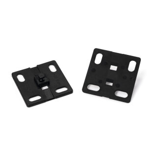 HellermannTyton - 161-64015 - Befestigungssockel für Kabelbündelschlauch 38x38 mm, PA66HIRHS, schwarz