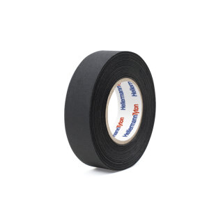 HellermannTyton - 712-10002 - Polyester-Gewebeband 19mm x 25m, schwarz
