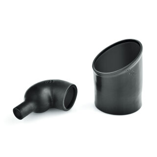 HellermannTyton - 411-08480 - Warmschrumpfformteil für Stecker rechtwinklig schwarz