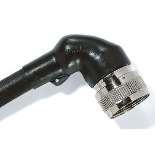 HellermannTyton - 411-59480 - Warmschrumpfformteil bis 3:1 für Stecker rechtwinklig PO-X schwarz
