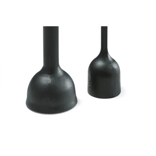 HellermannTyton - 401-76180 - Warmschrumpfformteil bis 4:1 für Stecker gerade PO-X schwarz