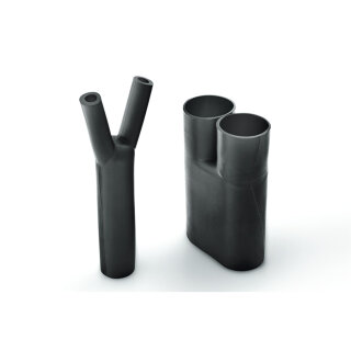 HellermannTyton - 402-01180 - Warmschrumpfteil bis 3:1 für Verzweigstellen 2- Fingerstück PO-X schwarz