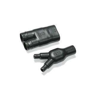 HellermannTyton - 402-03180 - Warmschrumpfteil für Verzweigstellen 2- Fingerstück schwarz