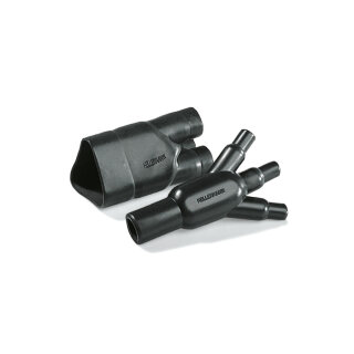 HellermannTyton - 403-11180 - Warmschrumpfteil bis 3,5:1 für Verzweigstellen 3- Fingerstück PO-X schwarz