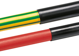 HellermannTyton - 318-31900 - Warmschrumpfschlauch 3:1 (19/6 mm), PO-X, mit Innenkleber, schwarz, 1,2 m