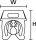HellermannTyton - 561-00311 - Kennzeichnungsclip 0.8-2.2 mm braun Aufdruck L1