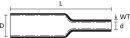 HellermannTyton - 315-13001 - Warmschrumpfschlauch 3:1 (4,5/1,5 mm), PEX, schwarz, 1,2 m
