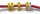 HellermannTyton - 561-03224 - Kennzeichnungsclip 4.3-5.3mm gelb Aufdruck V