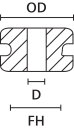 HellermannTyton - 633-06068 - Durchführungstüllen grau