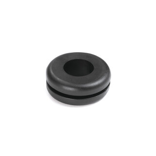 HellermannTyton - 633-01010 - Durchführungstüllen schwarz, Außendurchmesser: 25.5 mm, Innendurchmesser: 12.0 mm, Höhe: 10.0 mm