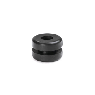 HellermannTyton - 633-02100 - Durchführungstüllen schwarz, Außendurchmesser: 15.0 mm, Innendurchmesser: 6.0 mm, Höhe: 10.5 mm