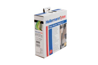 HellermannTyton - 300-31270 - Warmschrumpfschlauch 2:1 (12,7/6,4 mm), schwarz, 5 m Rolle